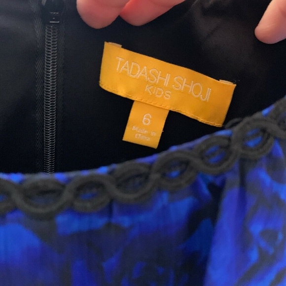 NEW $278‎ Tadashi Shoji Kids McKenzie Floral Chiffon Dress [Girls SZ 6 ] - Picture 7 of 8